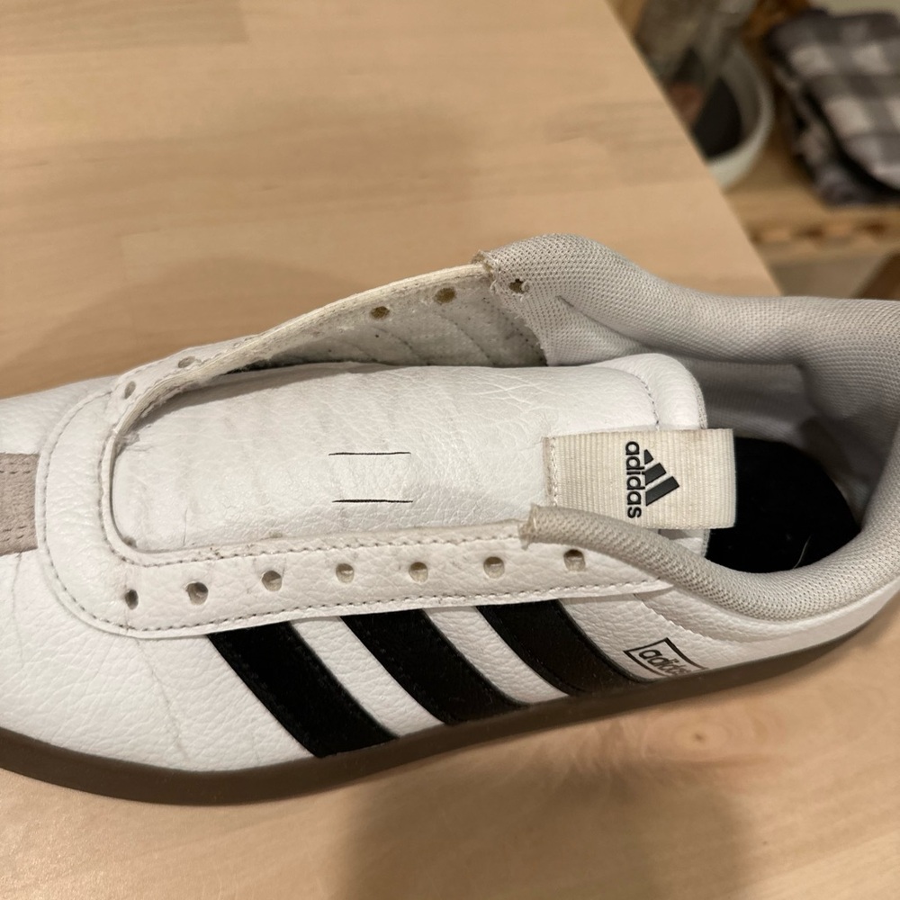 Adidas Womens VL court 3.0, White and Black Sneakers - Picture 8 of 12